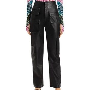 Sigmund Faux Leather Pant in Black Size 6 New